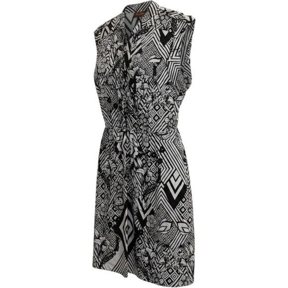 Speed Control New York Dresses & Skirts - Plus Size Speed Control NY Women's 2X Dress Black White Geometric Floral Pocket